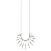 Chisel Stainless Steel Bars and Beads on a 19" Snake Chain Necklace with a 2" Ext. Necklace - 4 of 4