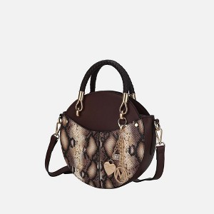 MKF Collection Camille vegan Leather Crossbody by Mia k - Brown - 1 of 4