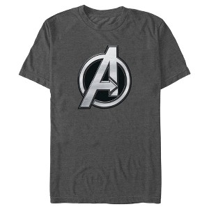 Men's The Marvels Silver Avengers Logo T-Shirt - 1 of 4