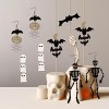 Skull & Bat Dangle Earrings - Sweet Gothic Halloween Acrylic Jewelry Set for Women, Cute Spooky Gift - 2 of 4