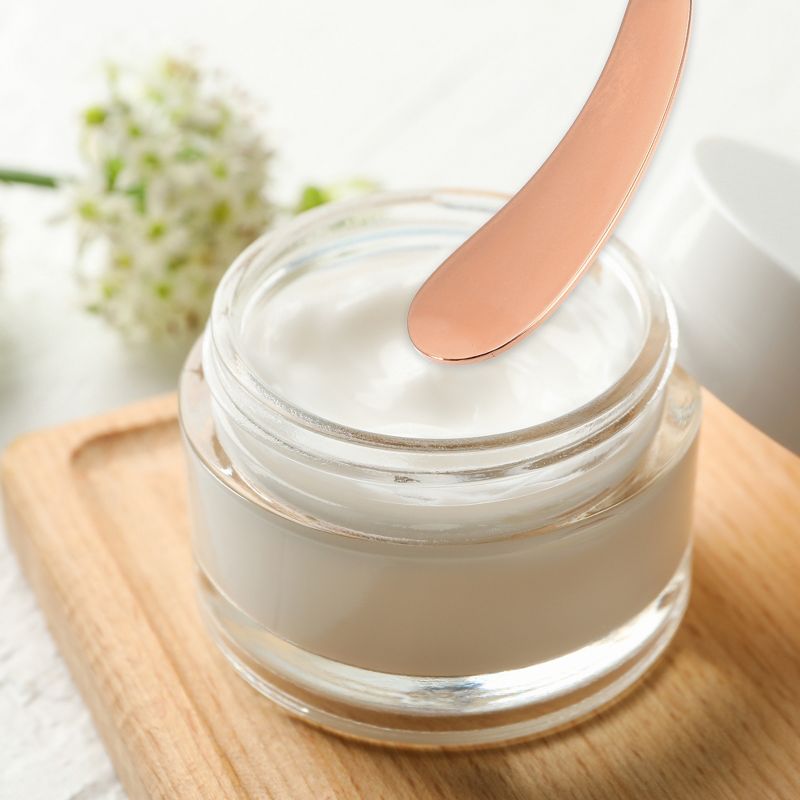 Unique Bargains Eye Cream Massage Sticks Beauty Scoop Makeup Spatula Mini Spoon for Facial Cosmetic Moon Shape 2.13"x0.51" 4 Pcs, 2 of 7