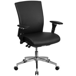 Emma and Oliver 24/7 300 lb. Rated Seat Slider Ergonomic Office Chair with Adjustable Lumbar - 1 of 4