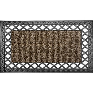 GrassWorx Door Mat, 30 in. L X 18 in. W French Quarter AstroTurf, Sand/Black - 1 of 1