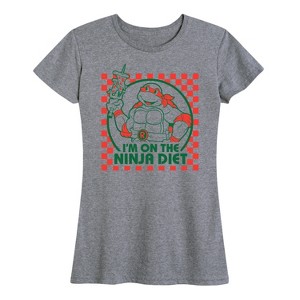 Women's - Teenage Mutant Ninja Turtles - I'm On The Ninja Diet Short Sleeve Graphic T-Shirt - 1 of 4
