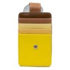 Disney Vegan Leather Wallet, ID Card Holder, Beauty and the Beast Enchanted Rose Multi Color Yellows, 3.0" x 5.0" - 3 of 4