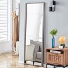 65"x23"Dressing Mirror,Solid Wood Thickened Frame Full-Length Mirror,Bedroom Entrance Decorative Mirror,Floor Standing Mirror-The Pop Home - 3 of 4