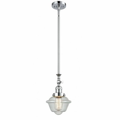 Oxford - 1 Light Stem Hung Tiltable Mini Pendant In Traditional Style-12 Inches Tall and 7.5 Inches Wide