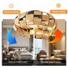 POWLIG 19.7-in Modern Black Metal Frame Caged Ceiling Fans With Lights And 6 Speeds Reversible Motor Remote - 4 of 4
