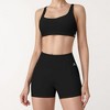 Anna-Kaci Active Women's Scoop Neck Sports Crop Top with Wide Shoulder Straps and Seamless Fit - 4 of 4