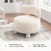 GDFStudio Jesse Modern 28" Upholstered Armless  Accent Chair with Curved Backrest - 2 of 4
