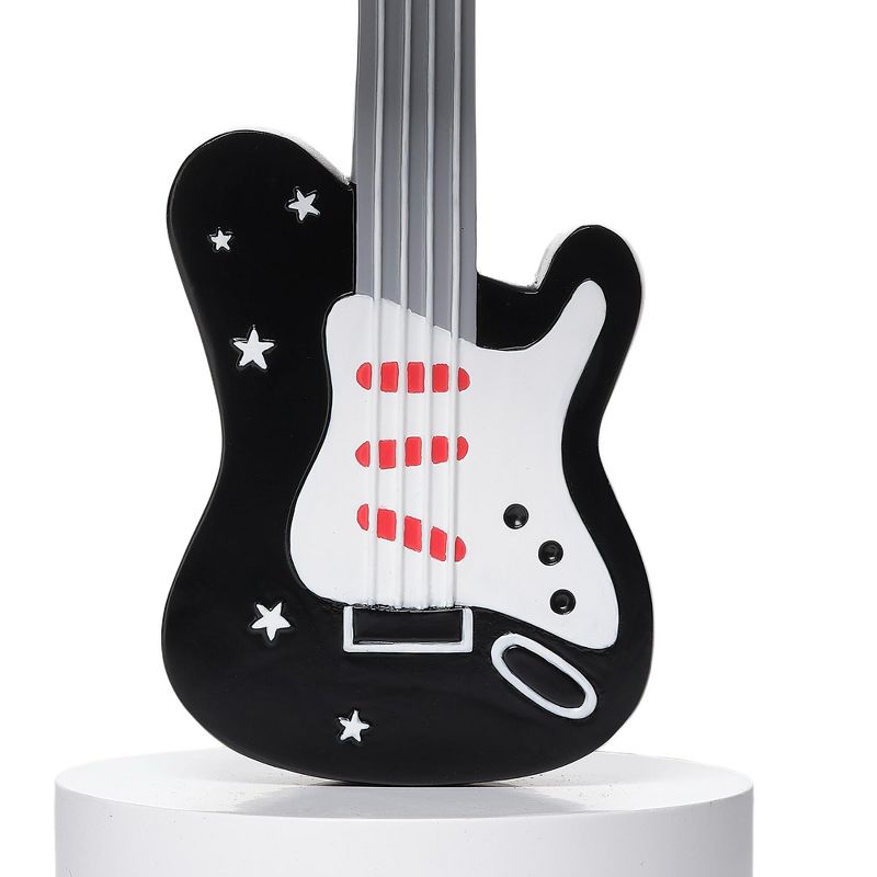 Lambs & Ivy Rock Star Guitar Lamp with White Musical Notes Shade & Bulb, 4 of 8