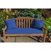 Casual Cushion Solid Sunbrella Fabric 1-Piece Indoor/Outdoor Square Throw Pillow - 2 of 4