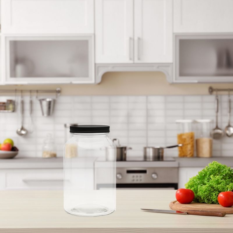 Amici Home Branson Glass Storage Jar, Airtight Food Storage, For Kitchen & Household, 4 of 6