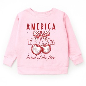 The Juniper Shop Land Of The Free Cherries Youth Sweatshirt - 1 of 3