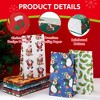 Joyfy 72 Pcs Christmas Goody Kraft Bags, 12 Festive Designs Treat Gift Bags for Christmas Party Supply Party Favors Classrooms & Crafts (9.75"x5") - 2 of 4
