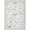 Modern Insect Floral Area Rug - Non-Slip Stain-Resistant Low Pile Carpet, Machine Washable Ultra-Soft Accent Mat for Living Room, Bedroom Kitchen - 2 of 4
