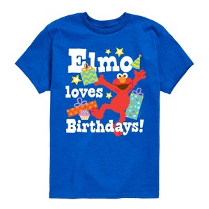 Boys' - Sesame Street - Elmo Loves B Days Short Sleeve Graphic T-Shirt - 1 of 4