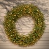 National Tree Company Pre-Lit Artificial Christmas Wreath, Green, Norwood Fir, White Lights, Christmas Collection, 60 Inches - 2 of 4
