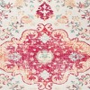 HomeRoots 3' X 5' Blue Pink And White Medallion Distressed Washable Area Rug - 4 of 4