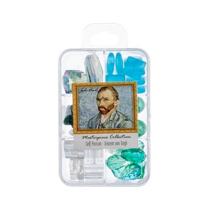 John Bead Masterpiece Collection Mixed Glass Bead Box Self Portrait by Vincent Van Gogh 85g - 1 of 4