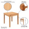 Emma and Oliver Kids Natural Solid Wood Table and Chair Set for Classroom, Playroom, Kitchen - 4 of 4