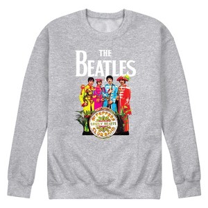 Men's - The Beatles - Sgt Peppers Cover Group-Men's Crew Fleece Sweatshirt Graphic Fleece Sweatshirt - 1 of 4