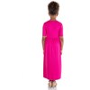 24seven Comfort Apparel Girls Short Sleeve Pleated Midi Dress - 3 of 4
