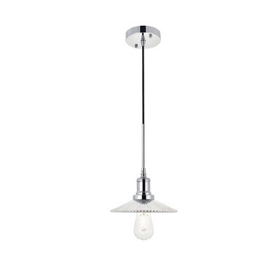 Elegant Lighting Waltz 1 light chrome Pendant