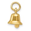 Black Bow Jewelry 14k Yellow Gold Wedding Bell Charm or Pendant, 8mm - 2 of 4
