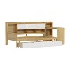 Merax L-Shaped Space-Saving Daybed with Desk, Cabinets, Open Storage & Drawers - 2 of 4