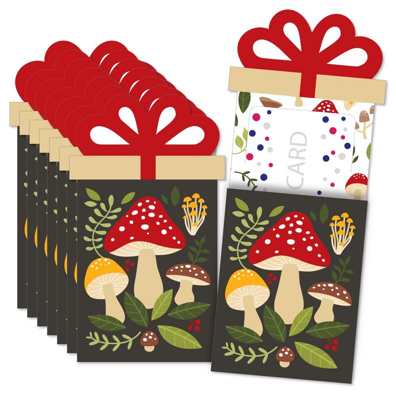 Big Dot of Happiness Wild Mushrooms - Red Toadstool Party Money and Gift Card Sleeves - Nifty Gifty Card Holders - Set of 8, 1 of 9