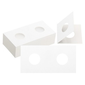 Unique Bargains Transparent Window Paper Coin Storage Organizing Protective Coin Holder 100 Pcs - 1 of 4