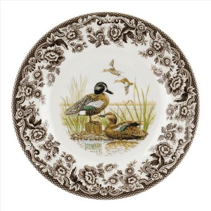 Spode Woodland Salad Plate, Blue Winged Teal, 8 in, Perfect for Thanksgiving and Other Special Occasions, Made from Fine Earthenware, Dishwasher Safe - 1 of 3