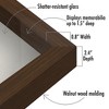 Americanflat 11x11 Shadow Box Frame in Walnut with Soft Linen Back - Composite Wood with Polished Glass for Wall and Tabletop - 3 of 4