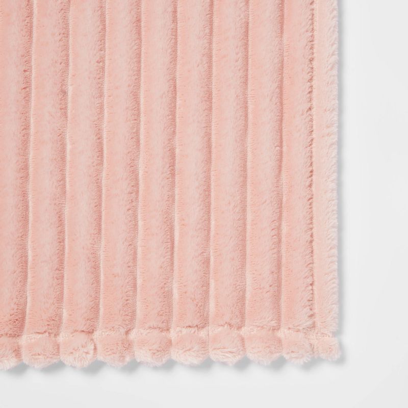Ribbed Plush Throw Blanket - Room Essentials™, 6 of 11