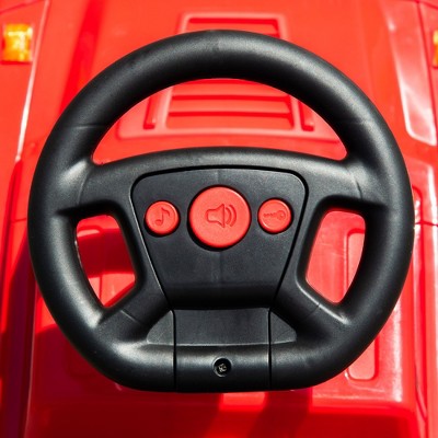 Red Toddler SUV Style Ride-On Car with Music and Lights