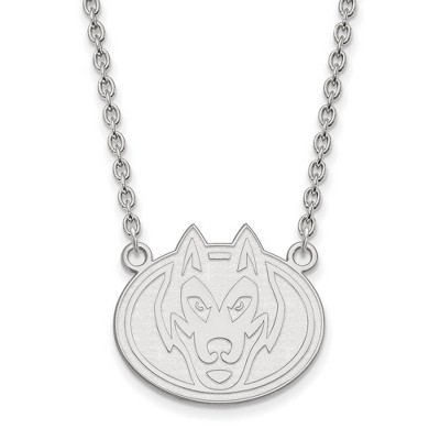Black Bow Jewelry 10k White Gold St. Cloud State Huskies NCAA Necklace 18 Inch