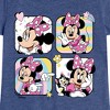 Girls' - Disney - Grid Doodle Minnie Mouse Fitted Short Sleeve Graphic T-Shirt - 2 of 4