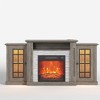 Vlrska 59'' Electric Fireplace TV Stand with Remote Control and LED Lighting - 2 of 4