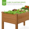 Best Choice Products 34x18x30in Raised Garden Bed, Elevated Wood Planter Box for Kids, Patio w/ Bed Liner - 3 of 4