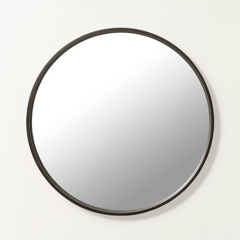 30 Round Framed Mirror Black Hearth, Round Framed Mirror Target