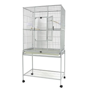 A&E Cage Company Flight Cage & Stand Bird Cage - Gray S - 1 of 4