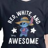 Boys' - Lilo and Stitch - Red White And Awesome Short Sleeve Graphic T-Shirt - 2 of 4
