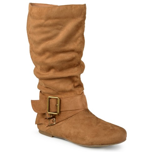 Wide calf slouch outlet boots