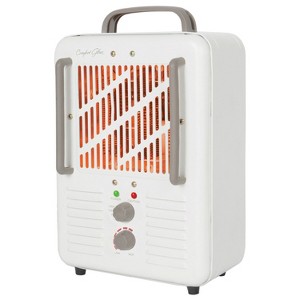 Comfort Glow® EUH352 1,500-Watt-Max Portable Electric Forced-Air Milkhouse-Style Utility Heater, White and Gray - 1 of 4