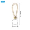 Unique Bargains Braided PU Leather Wallet Keychain with Stainless Steel Key Ring - 2 of 3