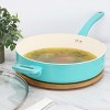 Gibson Rexford 5 Quart Ceramic Nonstick Aluminum Saute Pan with Lid - 4 of 4