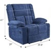 FONTOI Lift Chair with Massage and Heat,  Chair with USB Ports and Cup Holders for Elderly People, Blue, 39.8"*41"*29" - 3 of 4