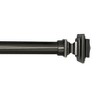 Linen Avenue Metal Square Single and Double Window Curtain Rod Set - 2 of 4