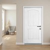 Wooakway 36"W*80"H 2-Panel Exterior Prehung Front Entry Door Primed Interior Fiberglass Entrance Door - 3 of 4